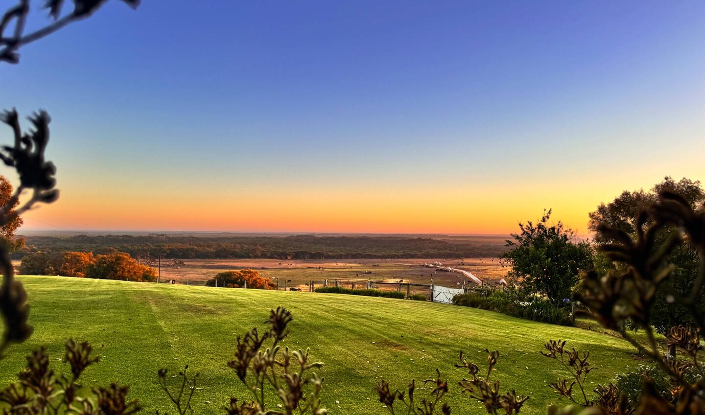Farm Sunrise...😍 (unbearbeitetes Foto!)