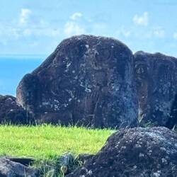 There are etchings on the rock about the winners
