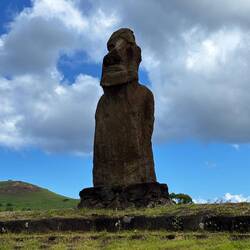 The last moai to have been reerected in 2020