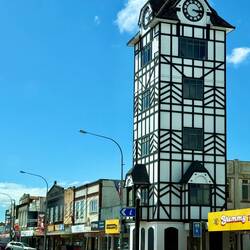 Pretty building along the drive. Looked German