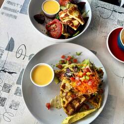 Breakfast at Two Fat Chef's in Paraparaumu Beach