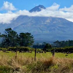 First peak of Mount Taranaki