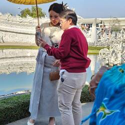 Photo shoots at temples and other iconic places are a very real thing in SE Asia