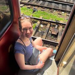 Taking the train to Weligama :)