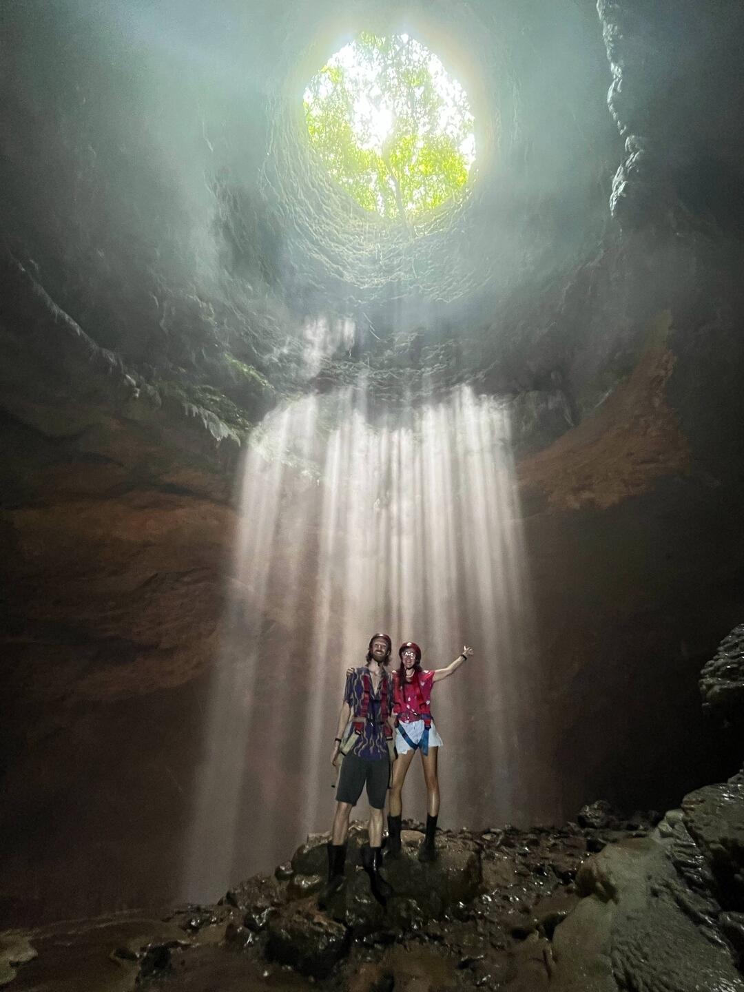 'Light of God' in Jomblang cave