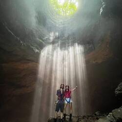'Light of God' in Jomblang cave