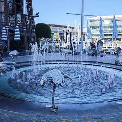 Springbrunnen am Darling Harbour