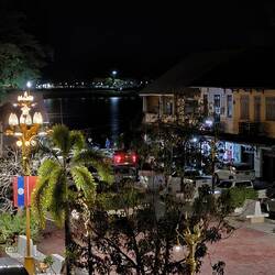 Blick über den Mekong nach Thailand.