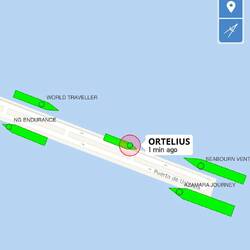 Ortelius snug in its berth! — Ushuaia, Argentina.