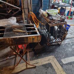 Regionale Spezialität Wildschwein. Direkt am Grill...