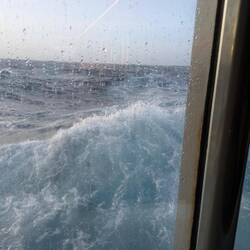 Height of the waves very obvious lower down