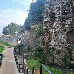 Blick auf die Stadtmauer