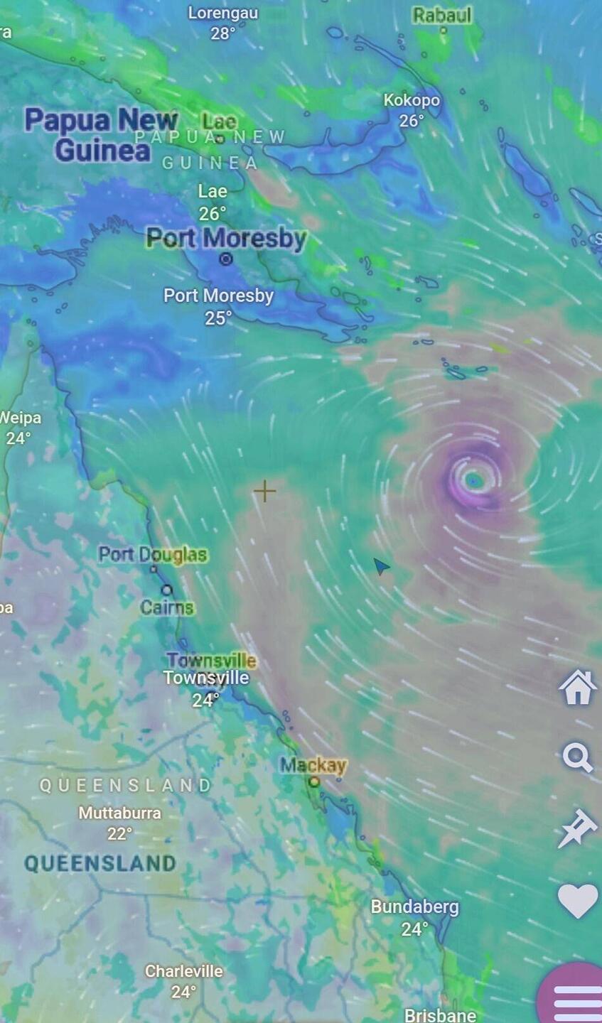 That's us the little blue triangle