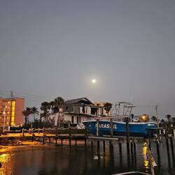 Full moon rising