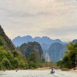 Karstlandschaft rund um Vang Vieng