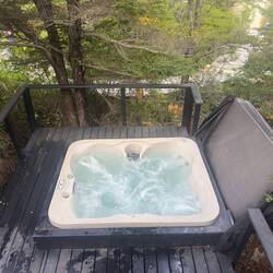 Hot tub is great post walk.