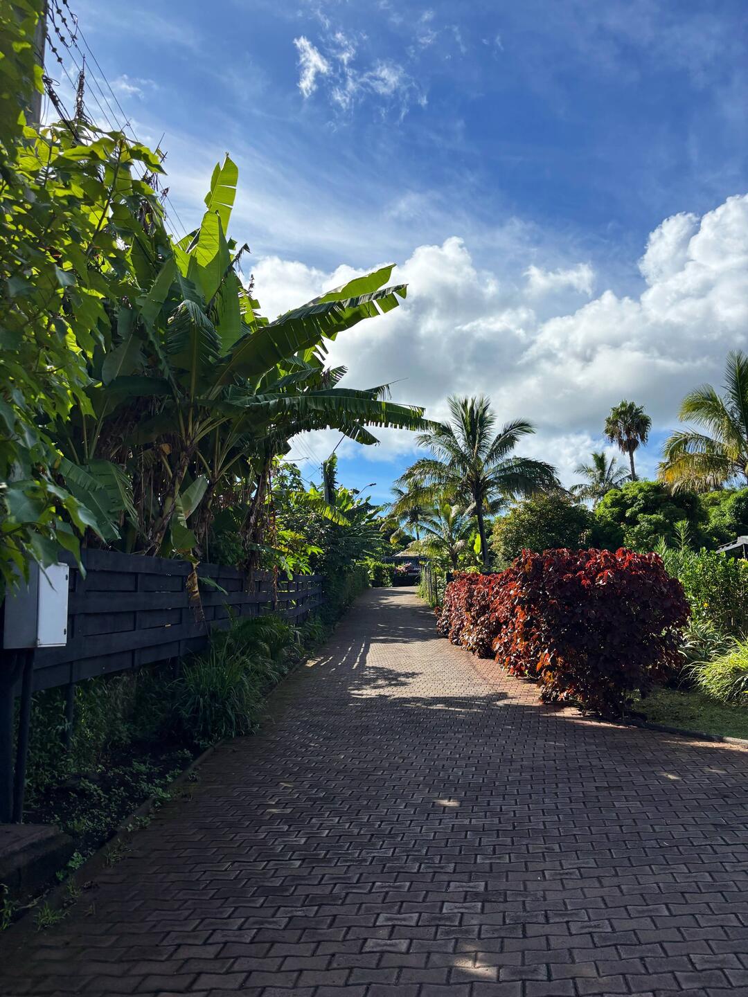 Walking to the main drag