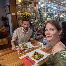 Tired but we made it to our New Year's Eve dinner at Z Coffee - Restaurant