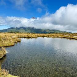 Mirror pond. Too windy for a reflection though