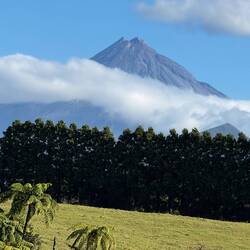 Another glimps of Mt Taranaki as we drive back to town