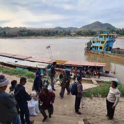 Anlegen in Luang Prabang