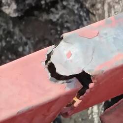 Ich glaub es hält noch. Gut das es nicht steil bergab geht.