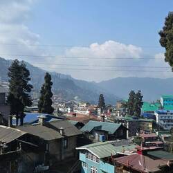 View from hotel garden