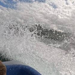 Still frame from the middle of the spin