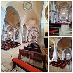 Dreischiffige Barock-Kirche Santa Euphemia Anfang des 18.Jh.