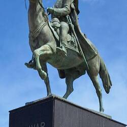 He gets everywhere, there must be a statue of him in each country we've been in.