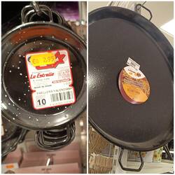 Kleine und große Paella-Pfannen...