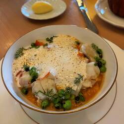 Spiny lobster risotto