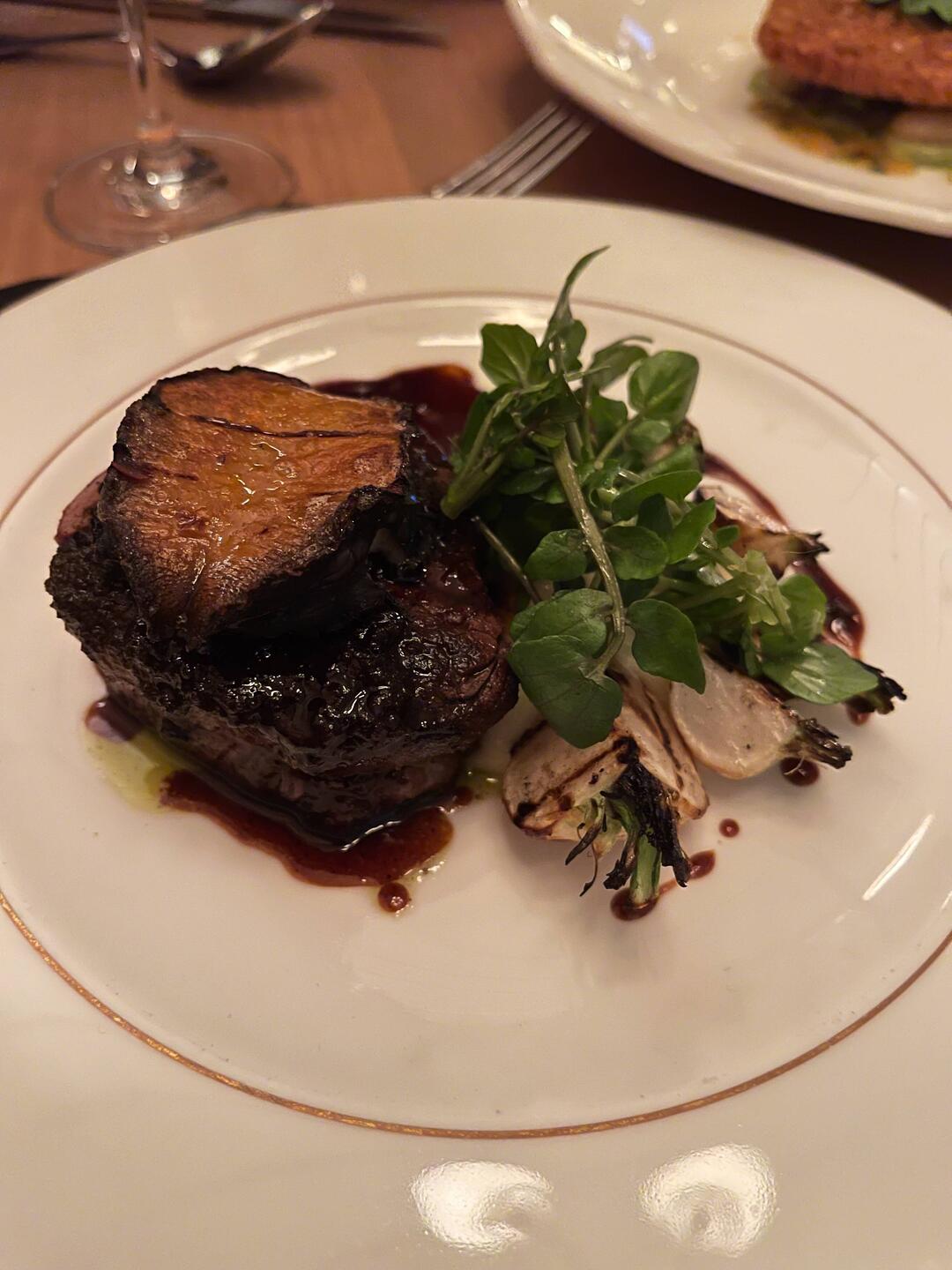 Abalone and tenderloin - salty