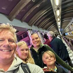 Der er stort set rulletrapper hele vejen op til "hjem" 👌🏼