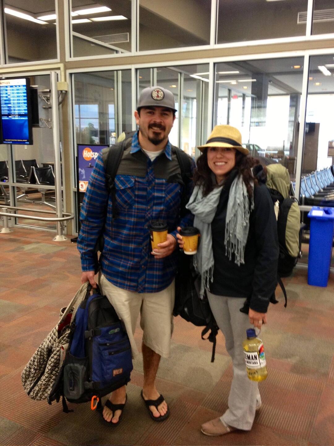 Outbound from MRY backpackers ready for the altitude in Perú