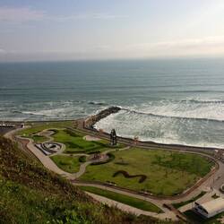 Beautiful coastal view in Lima