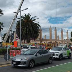 Lots of building work throughout the city