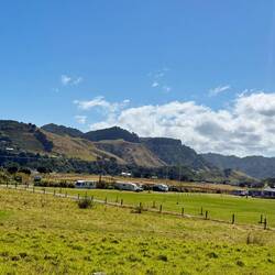 View from the drive as we started inland