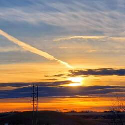 Mother Nature welcomed us home with this sunset!