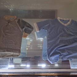 Shirts worn but Uruguain players in the 1930 and 1950 world cups.