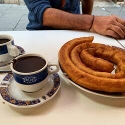 Churros con chocolate