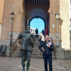 Avec Don Quichotte de la Mancha.