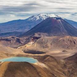 This is not our picture, but it's a nice view of 'Mount Doom' (the volcano in the middle).