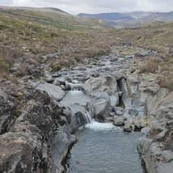 The feeder to the falls.