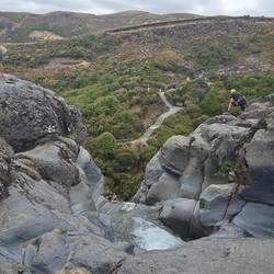 J9 peering out over the edge . . .