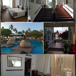 Mein Zimmer und Hotellobby