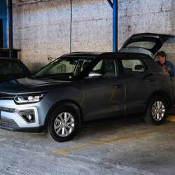 Unser Sssngyong in einer etwas obskuren Parkgarage