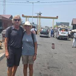 Vor der Grenze zu Ghana