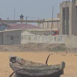 Am der "Strandgrenze" zu Ghana