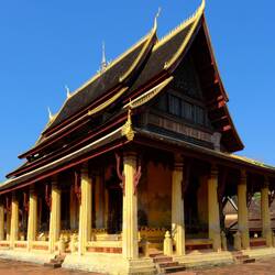 Der erhaltene Tempel Wat Sisaket